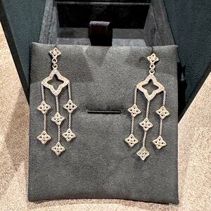 David Yurman Sterling and Diamond Chandelier Earrings